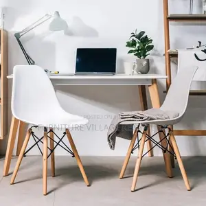 Office Chair:Contemporary Plastic-Wood Outdoor Indoor Chair