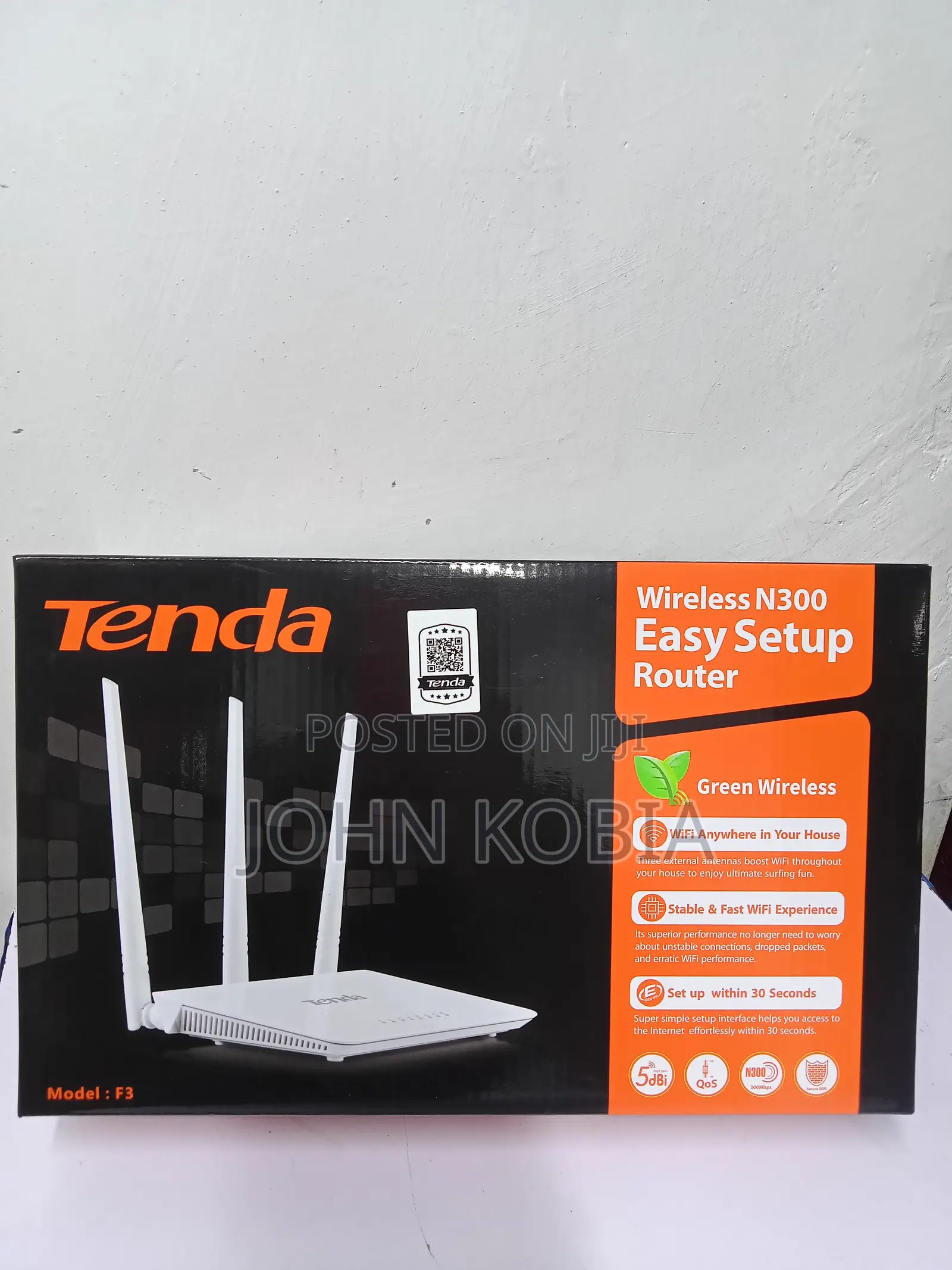 Tenda F3 300mbps Wireless 3 Antennae Router