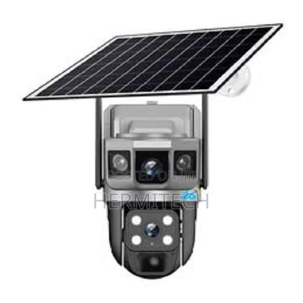 4g Dual Lens Camera Solar Powered Pan Tilt Security Camera - thumbnail 2