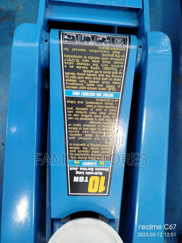 Commercial 10tonne Trolley Jack Machine Hydraulic.