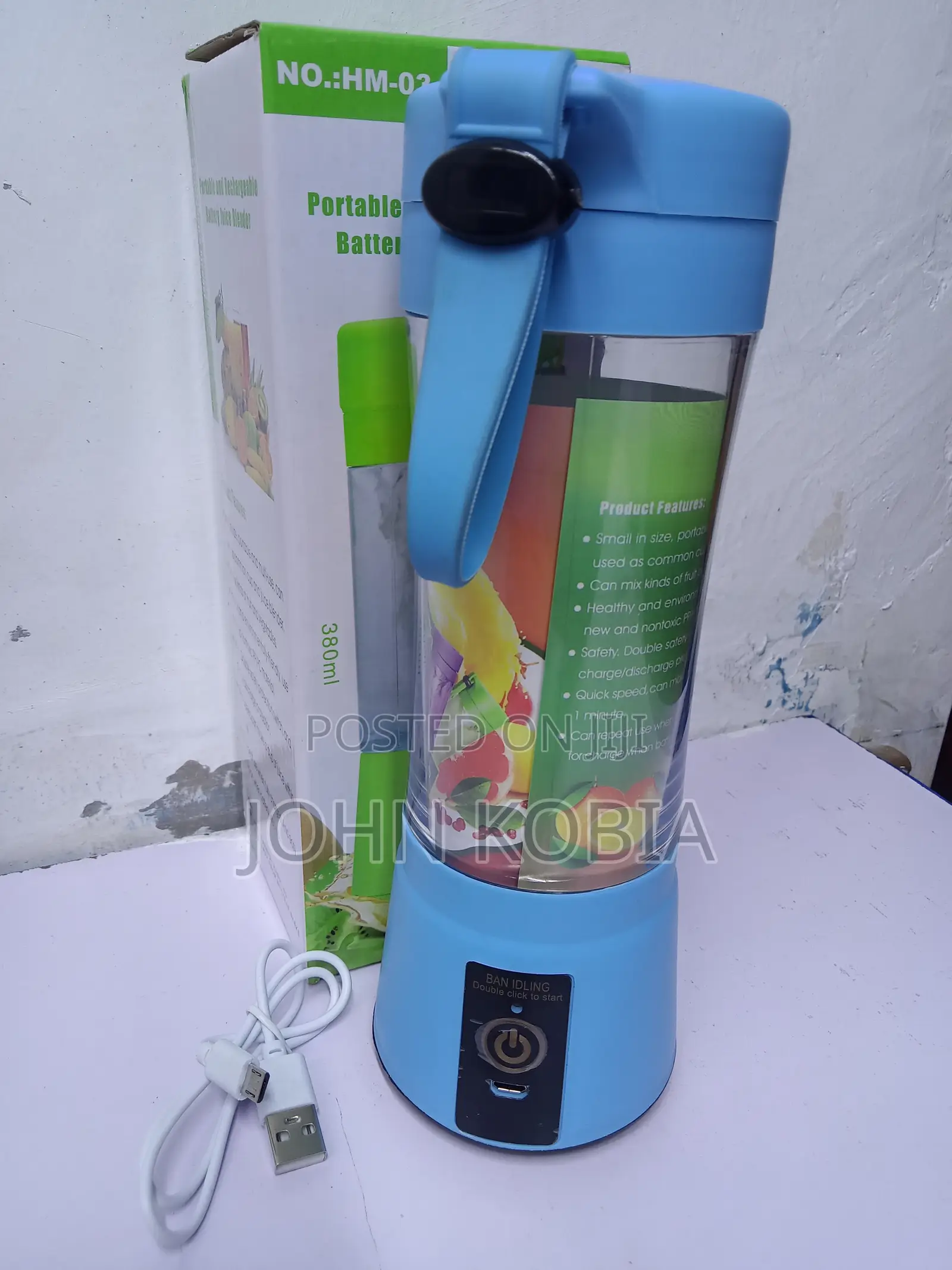 Portable and Rechargeable Battery Juice Blender