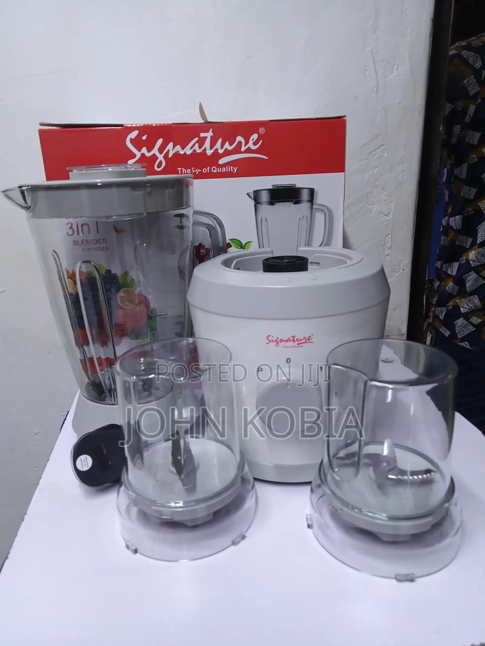 Signature Blender 3 in 1 With Grinder – 1.5 Litres