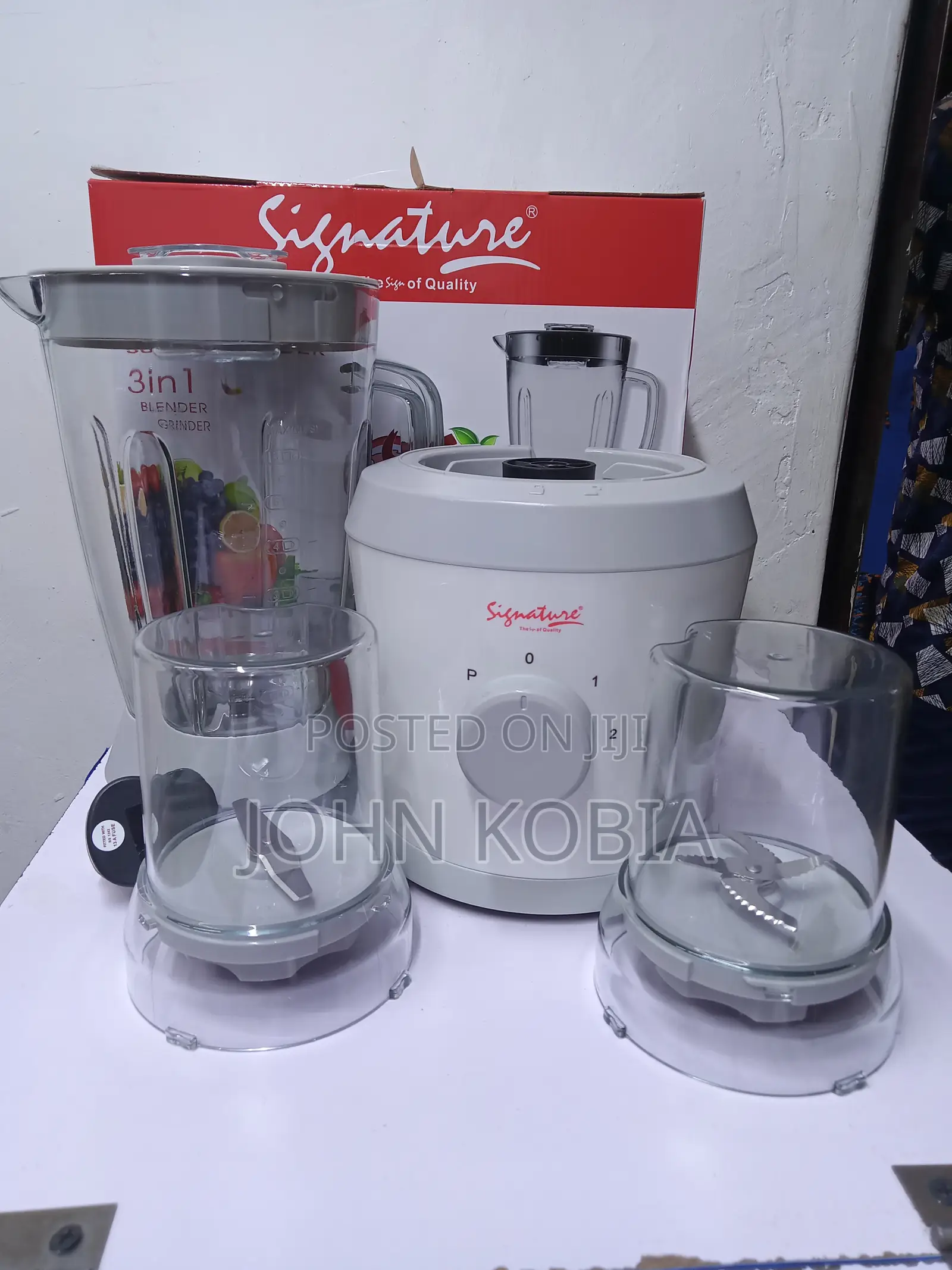 Signature Blender 3 in 1 With Grinder – 1.5 Litres