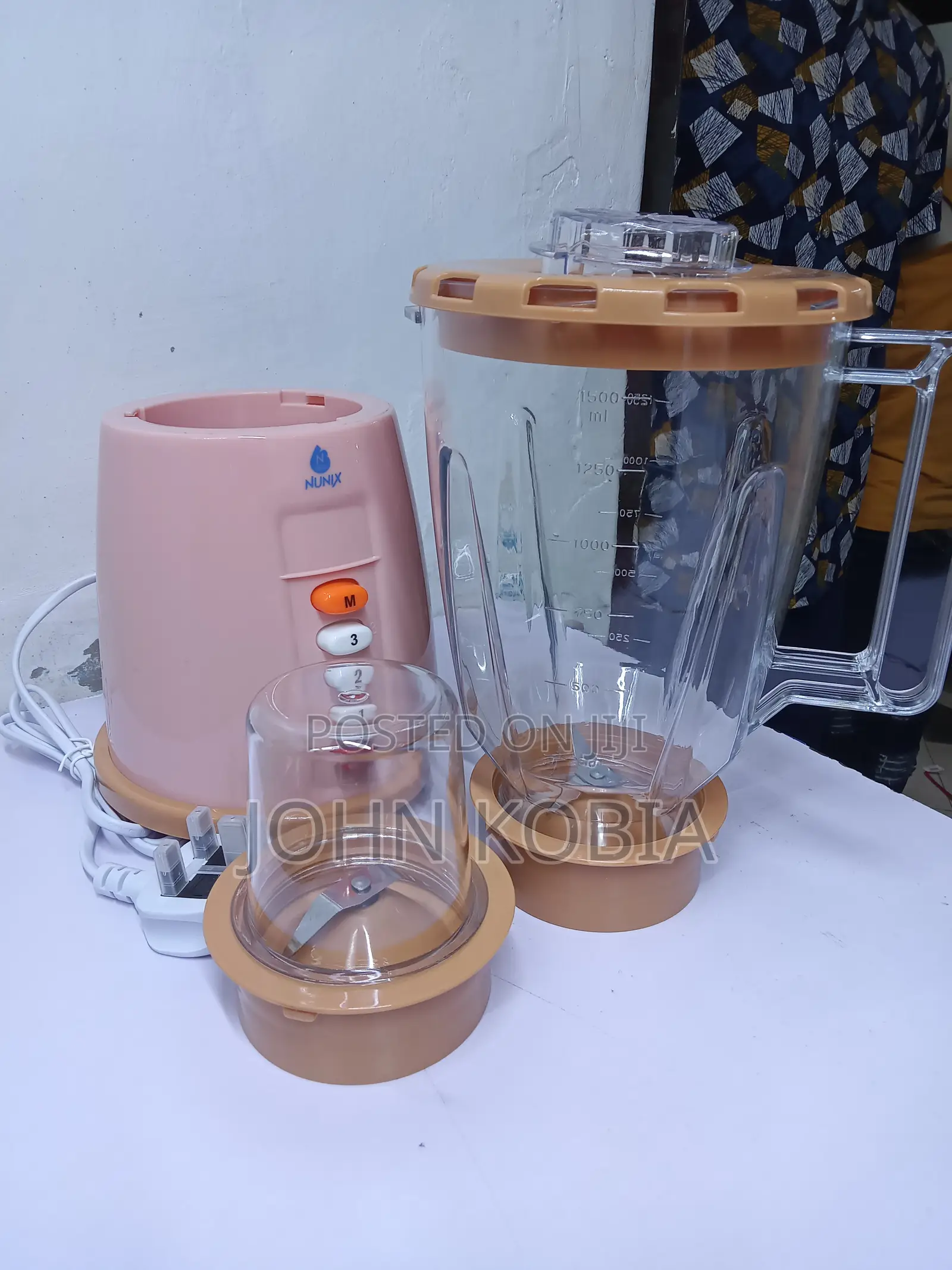 Nunix 2in1 Blender With Grinder, 1.5l Jar