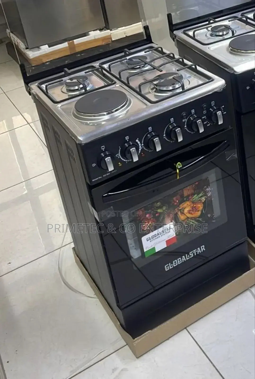 Black 50*55 Globalstar Jet 3+1 Cooker With Electric Oven