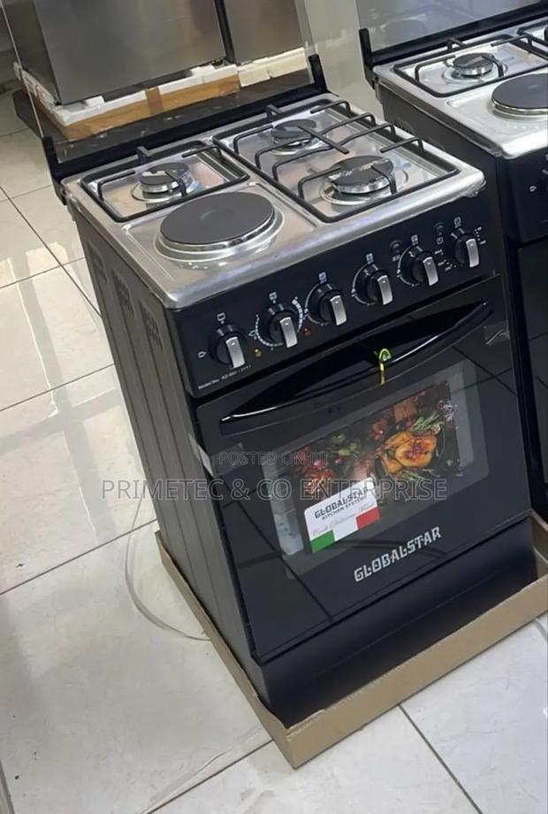 Black 50*55 Globalstar Jet 3+1 Cooker With Electric Oven