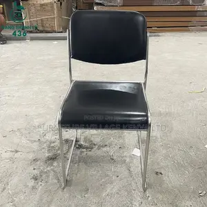 Office Chair: Simple Chrome-Finished Office Task Chair