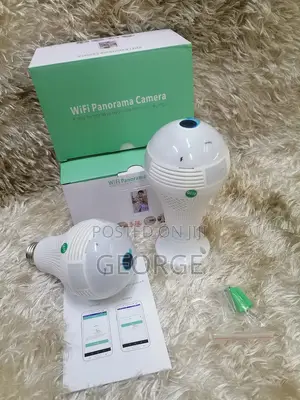 ><Icsee Wifi Bulb Nanny Camera 360 Degrees Quality Bulb
