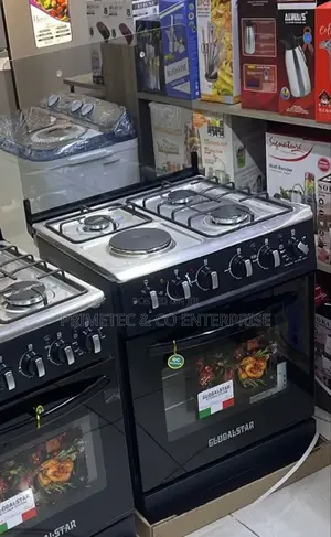 Black 60*60 Globalstar Jet 3+1 Cooker With Electric Oven