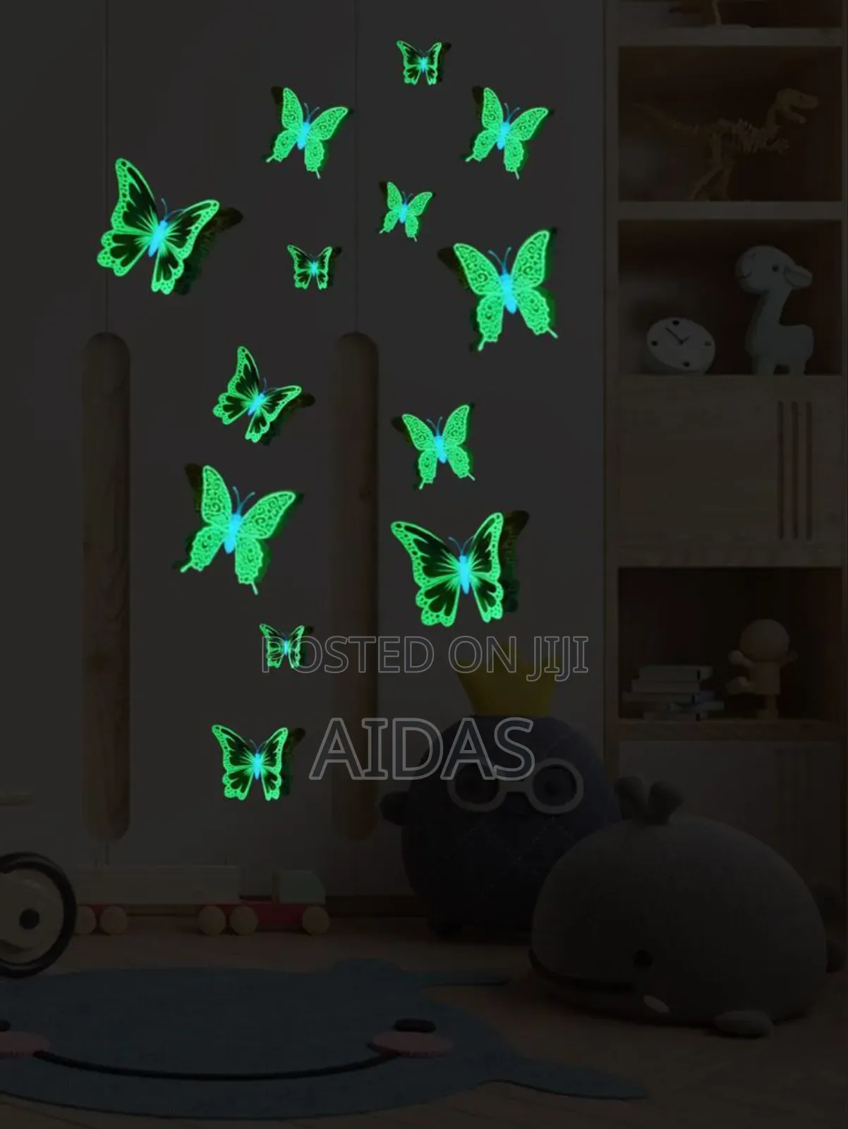 12 PCS Butterfly Paper Cuttouts Stickers