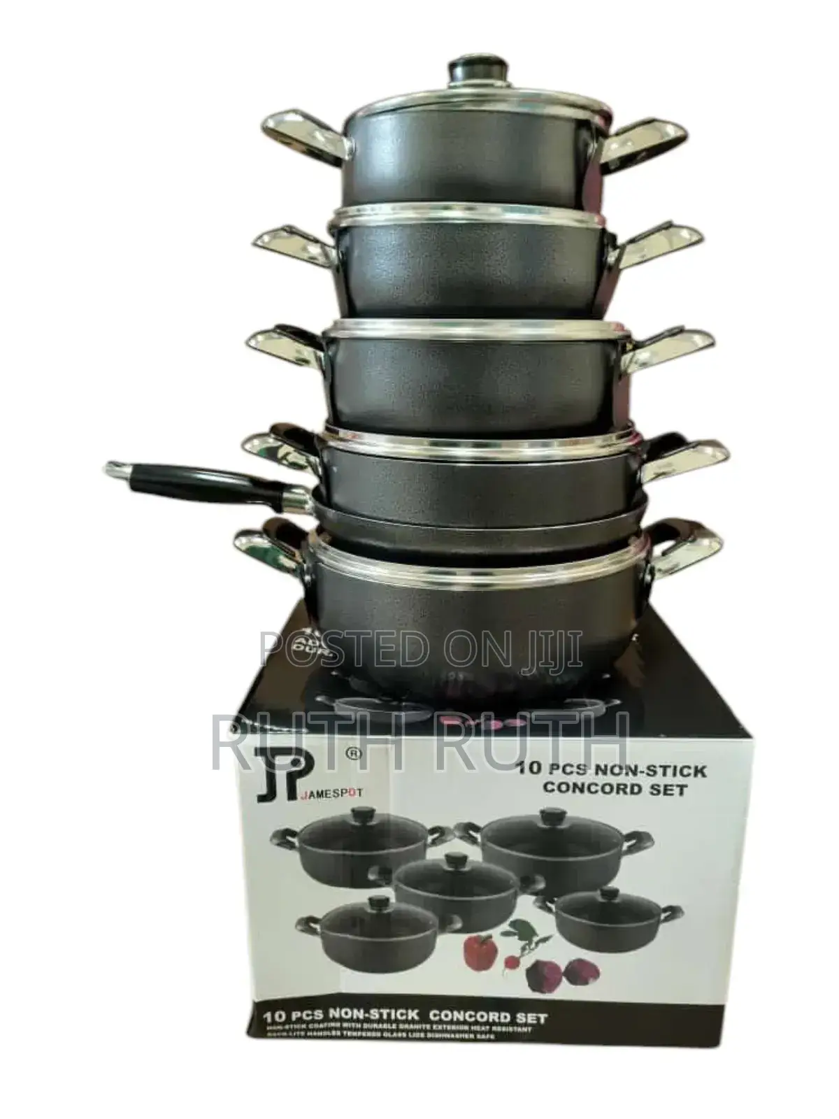Jp Nonstick Sufuria 10 Pieces
