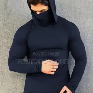 Hooded Compression Tshirt – Baselayer Running, Gym Fitness