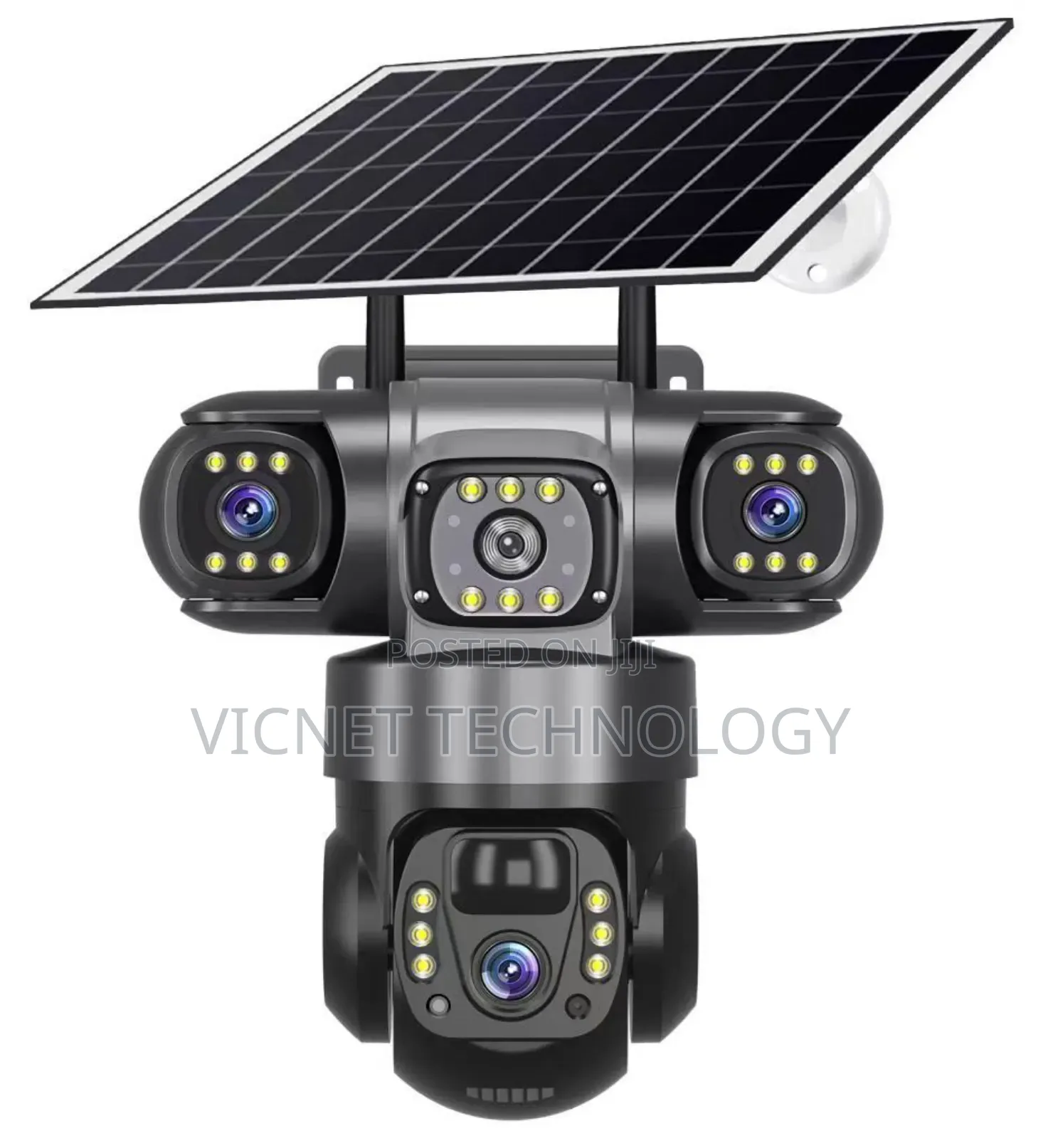 4g / Wifi Tripple Lens Solar Powered CCTV Camera