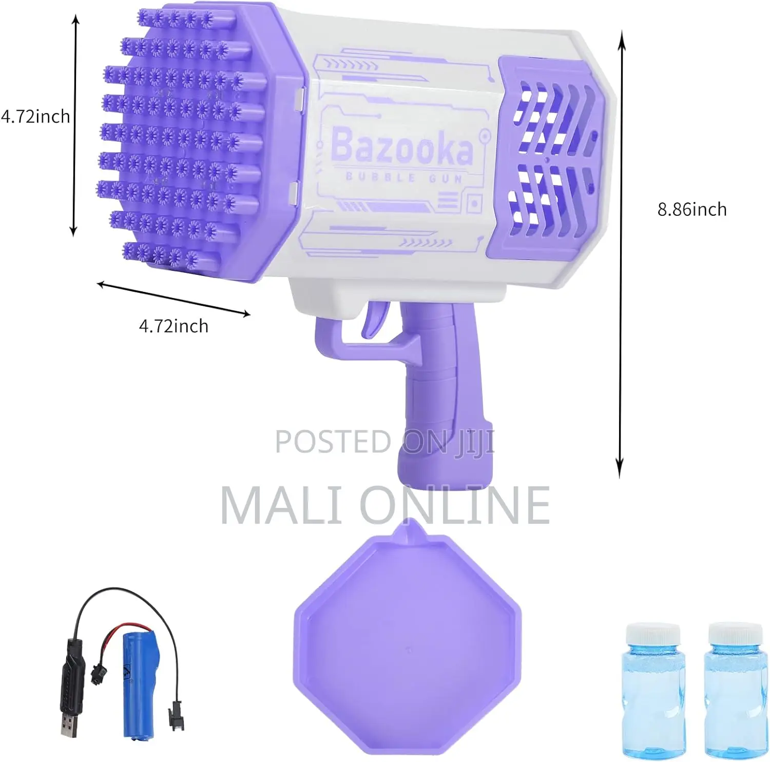 Bubble Machine Gun Bazooka Bubble Gun 69 Holes
