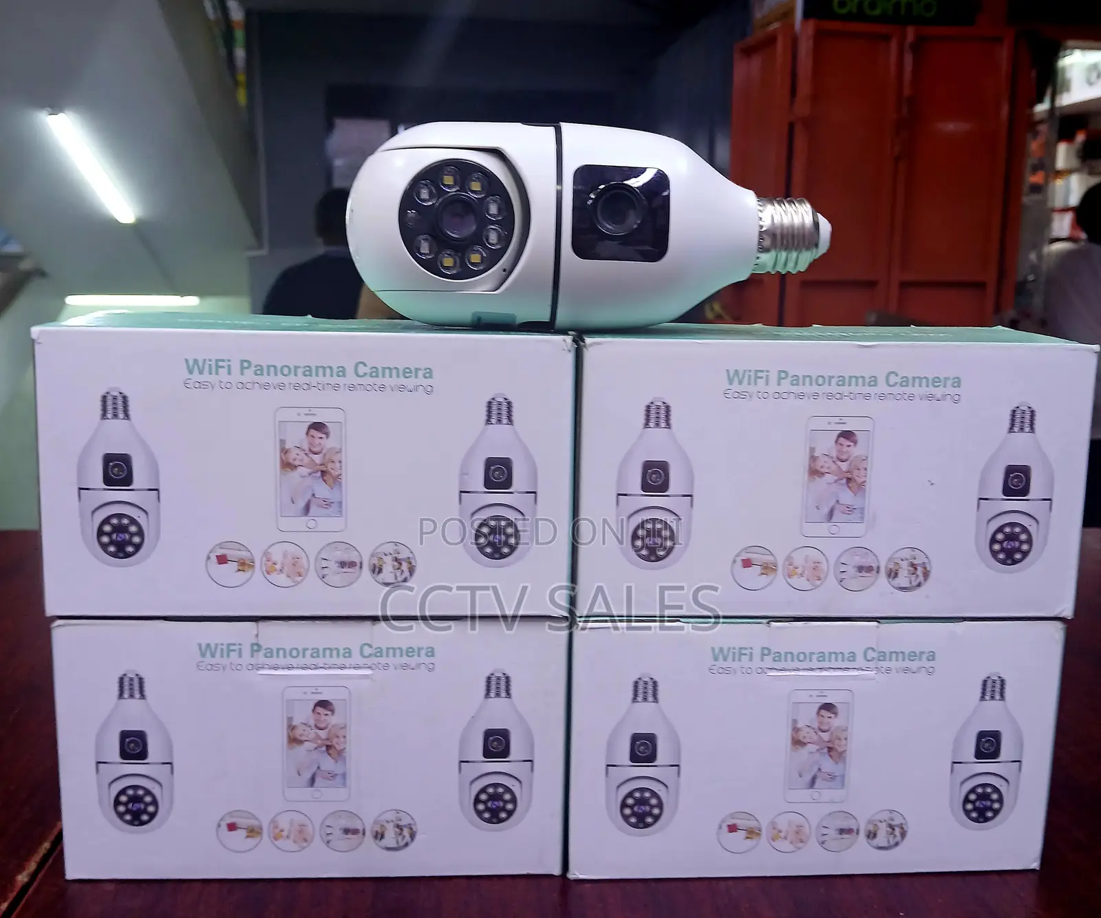 V360 Dual Lens Bulb Camera