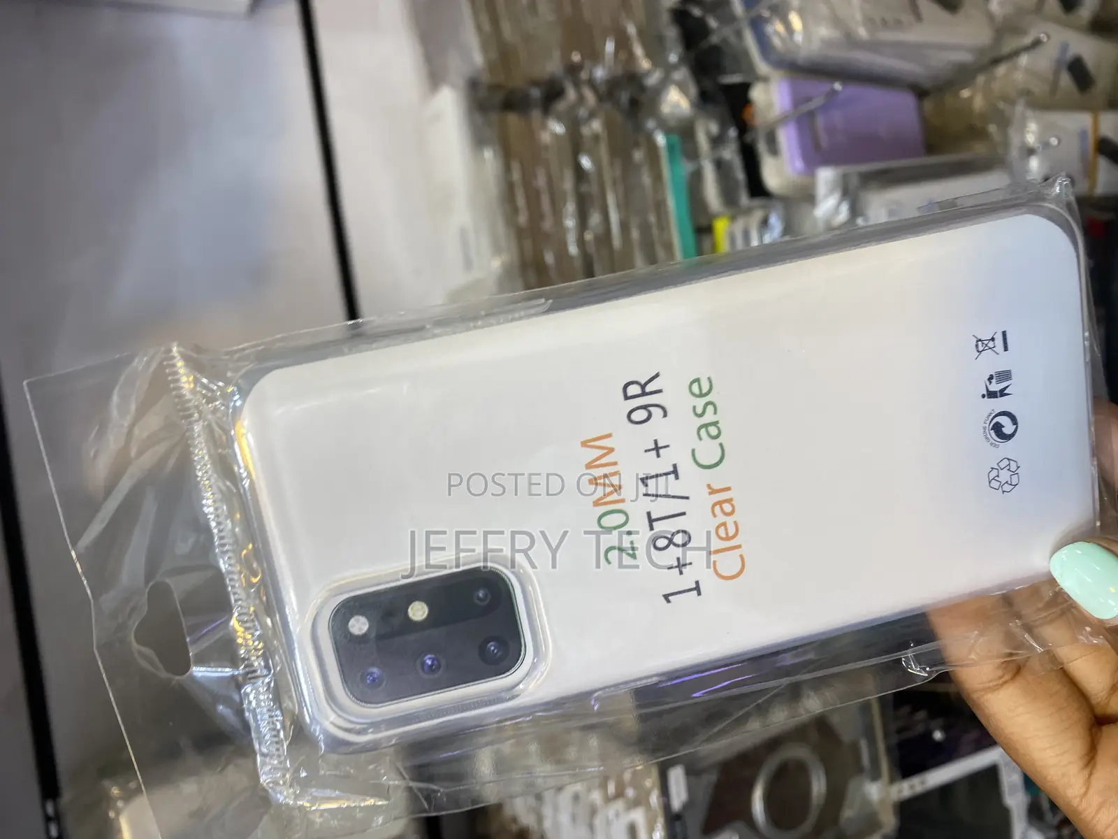 Osophter for Oneplus 8t Clear Transparent Crystal Case