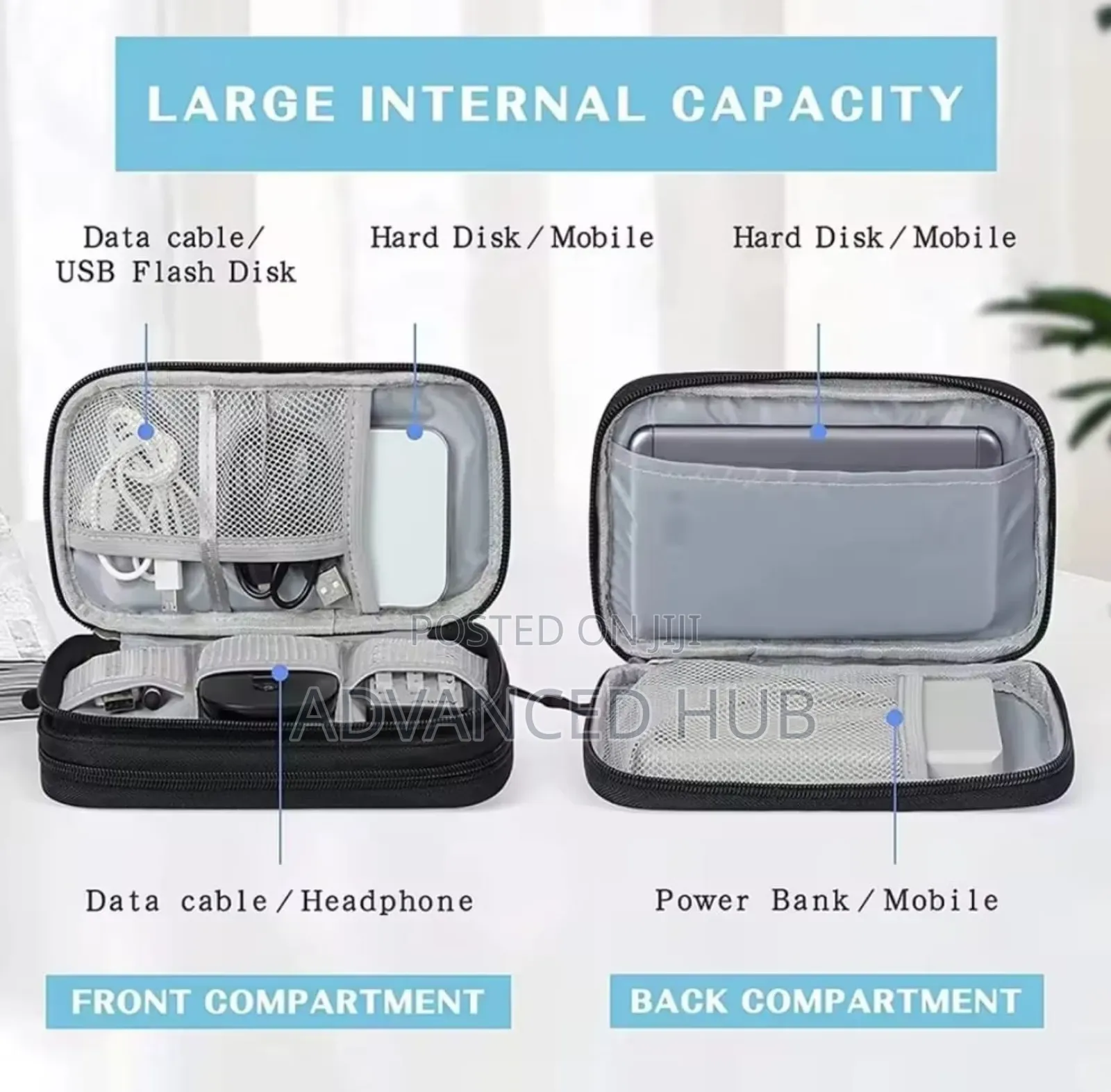 Travel Portable Cable/Accessories Organizer Pouch