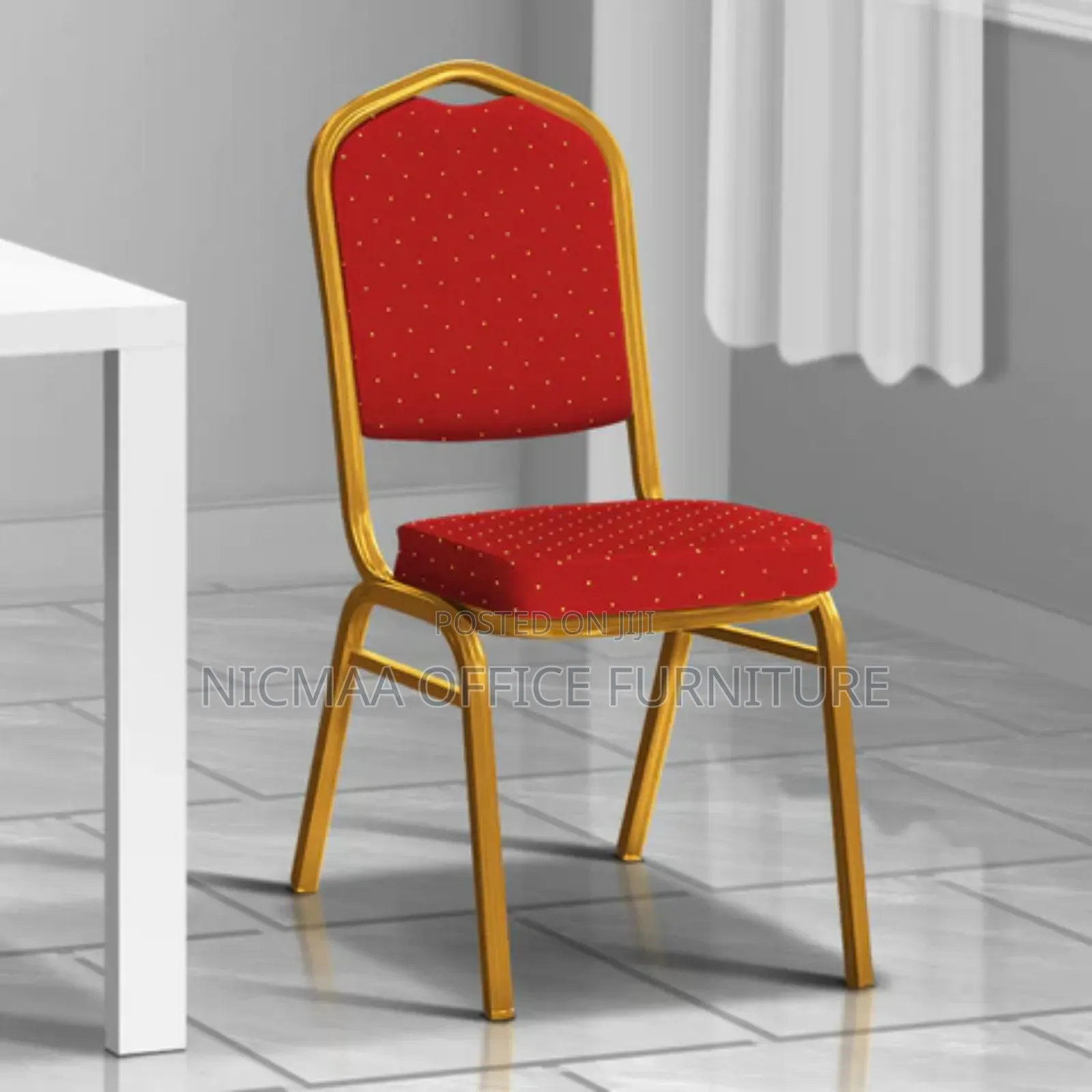 Premium Stackable Red Conference Chair
