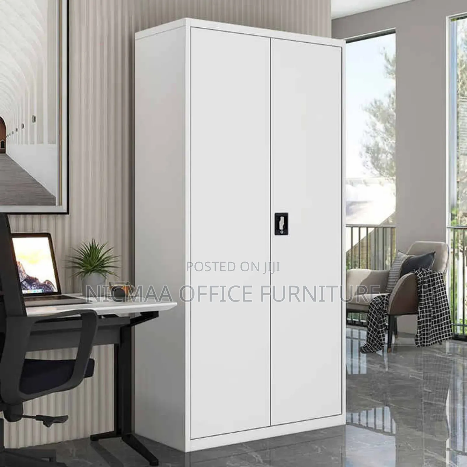 Vinsetto Rolled Steel Lockable File Cabinet