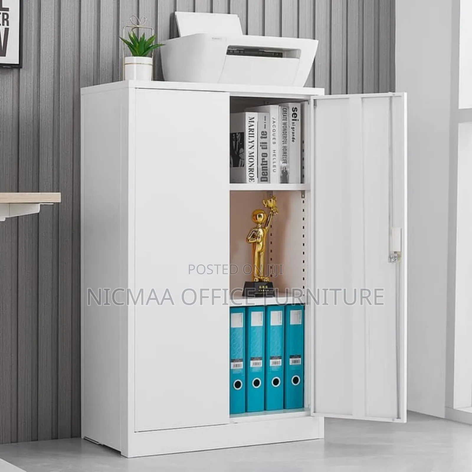 Vinsetto Rolled Steel Lockable File Cabinet