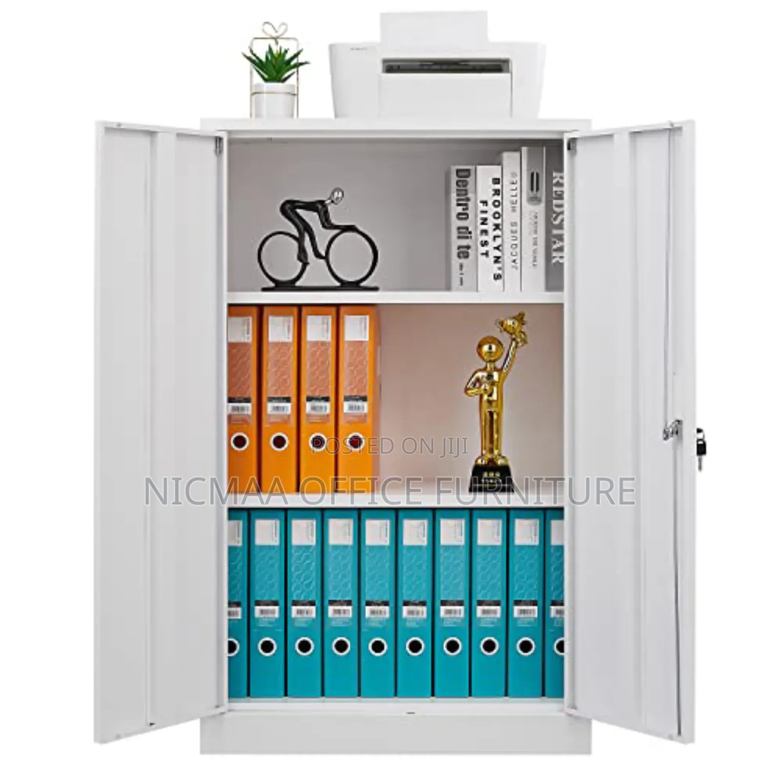 Vinsetto Rolled Steel Lockable File Cabinet
