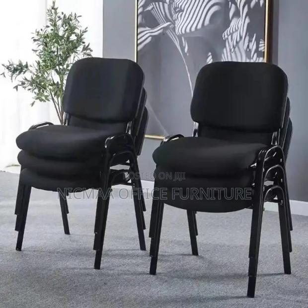 Stackable Fabric and Steel Toscar Guest Seat - thumbnail 3
