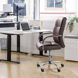 Hof Padded Arms Leather Office Seat