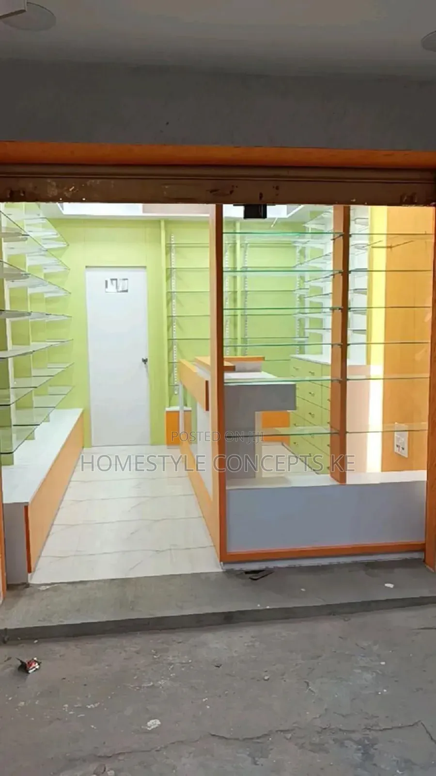 Stall Shelves Fittings Glass Boards Shelf Shop