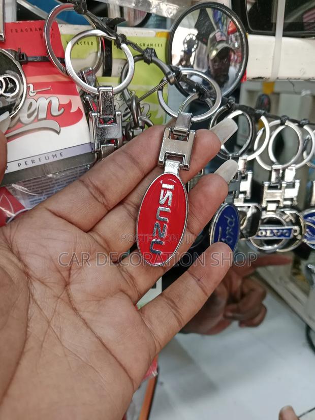 Red Isuzu Key Chain