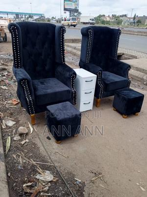 2 Manicure Chairs With Side Drawer - main view