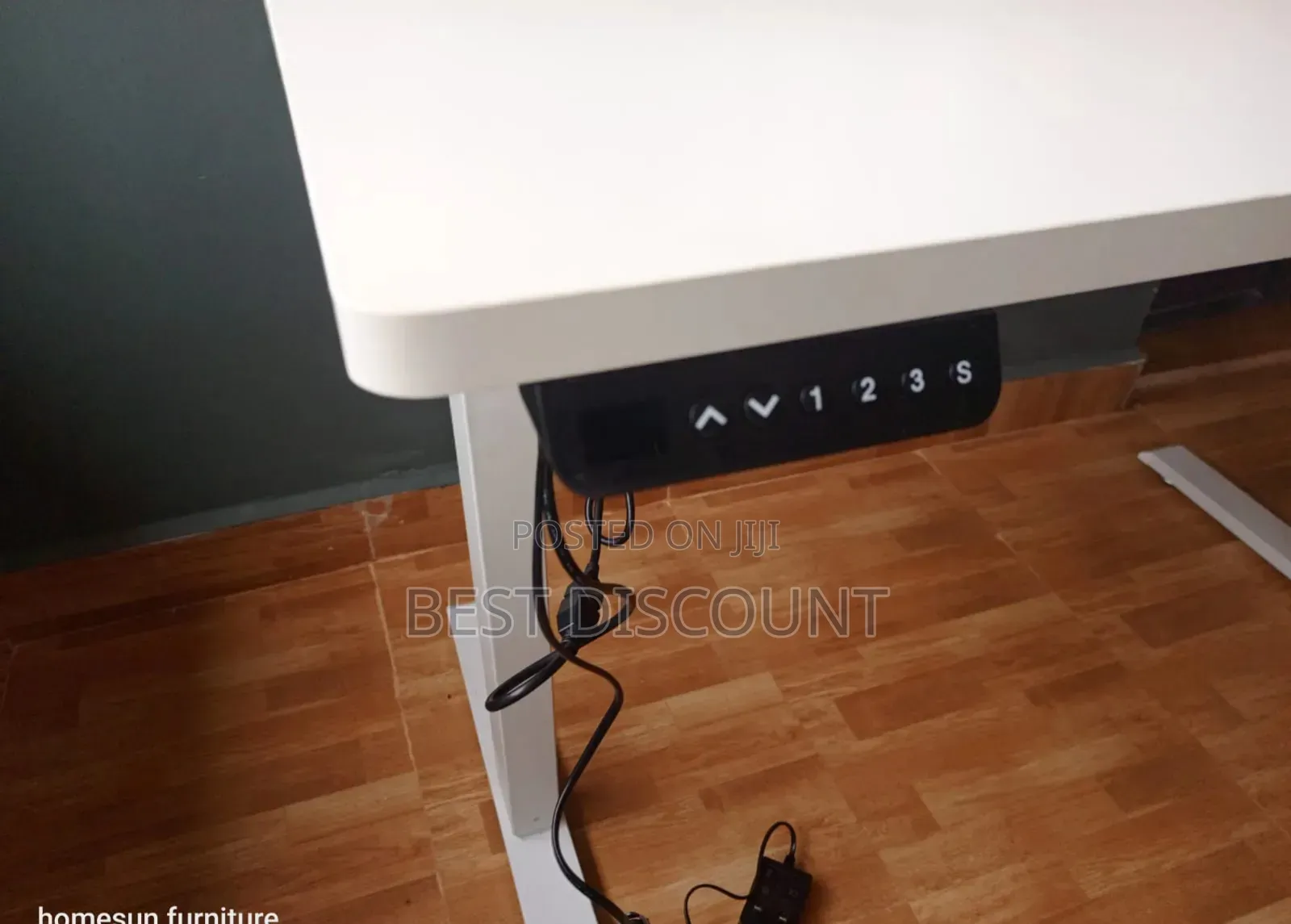 Office Table, Adjustable Height Desk 4fts