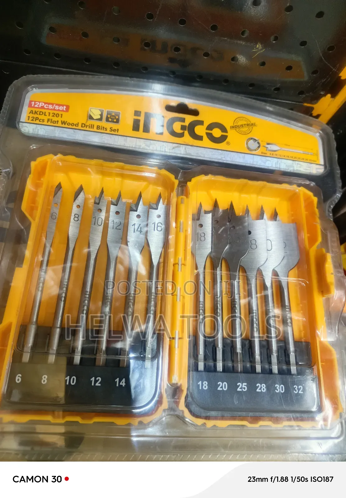 Flat Wood Bits Set 12pcs Set