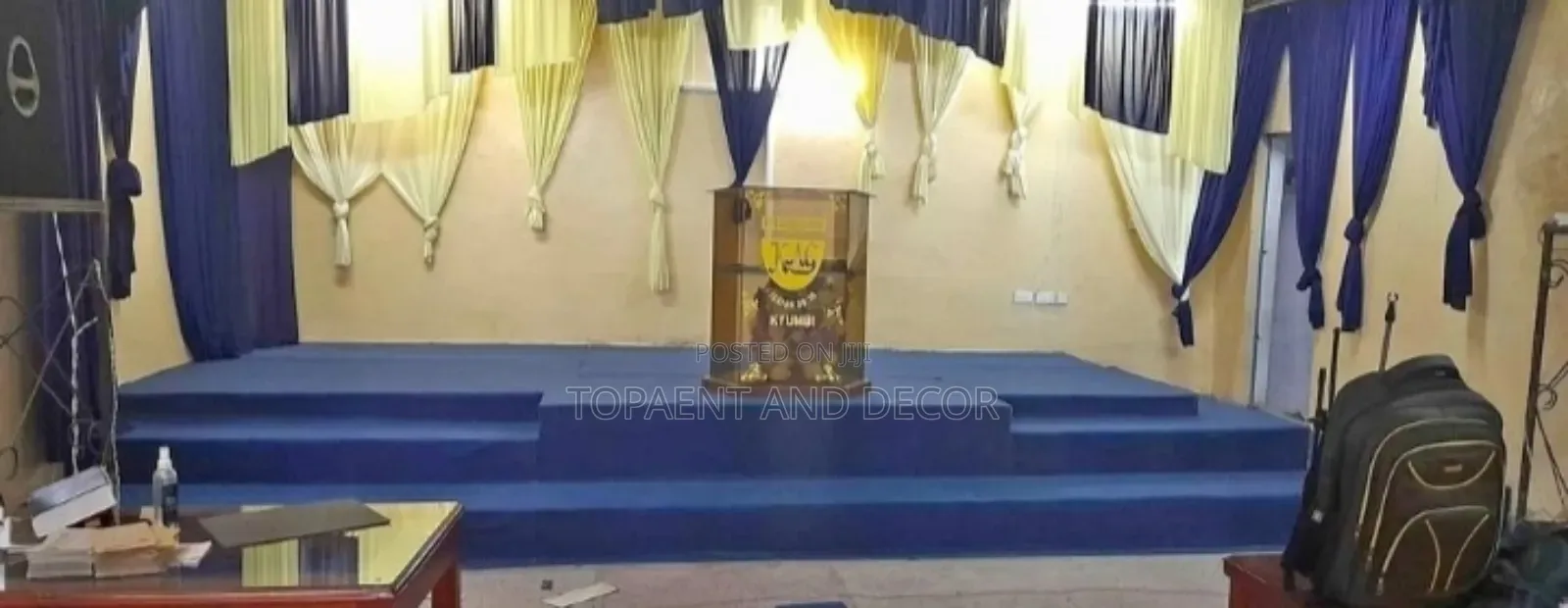Premium Materials Delta Blue Wall to Wall Church Carpet
