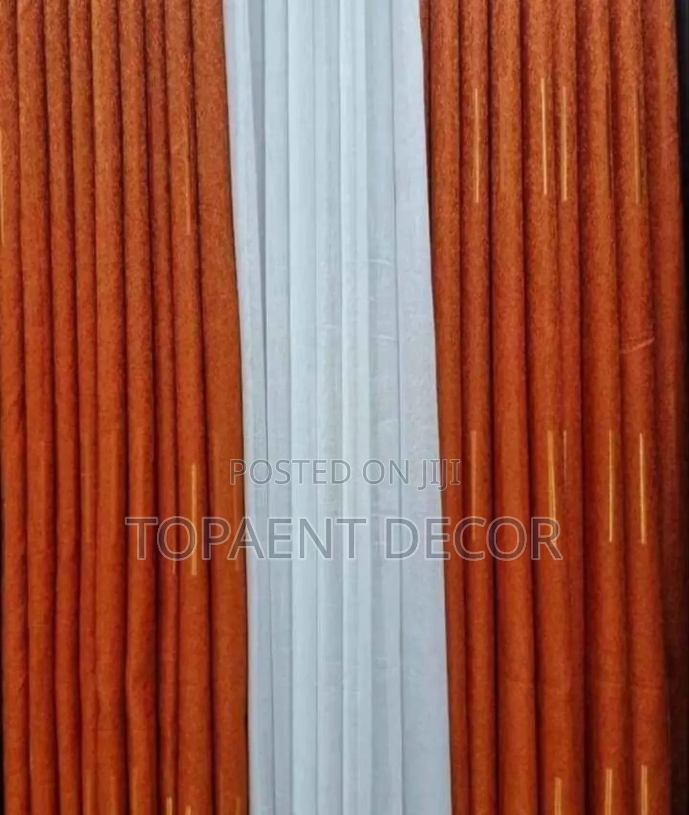 Orange Bright Window Curtains With Zero Maintenance
