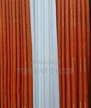 Orange Bright Window Curtains With Zero Maintenance