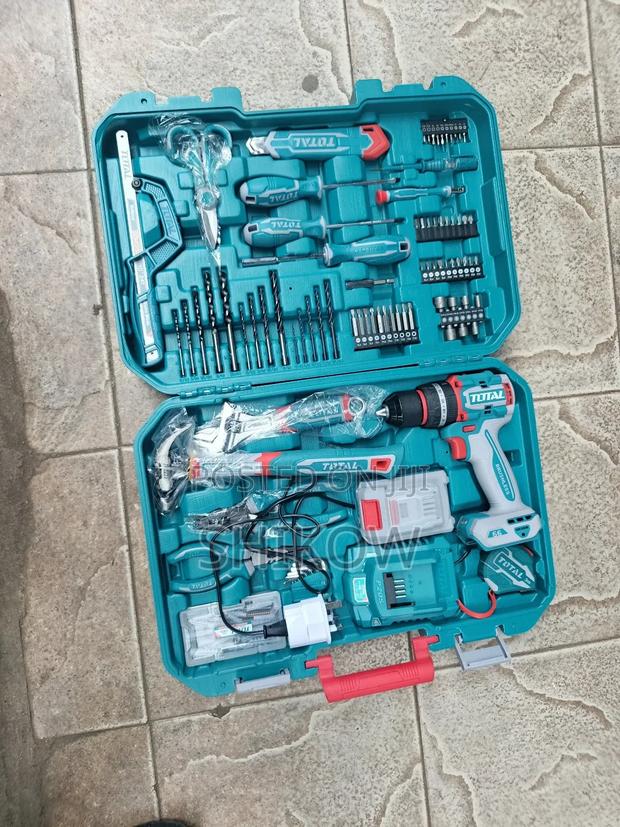 165pieces Total Tool Set With 20v Cordless Impact Drill - main view