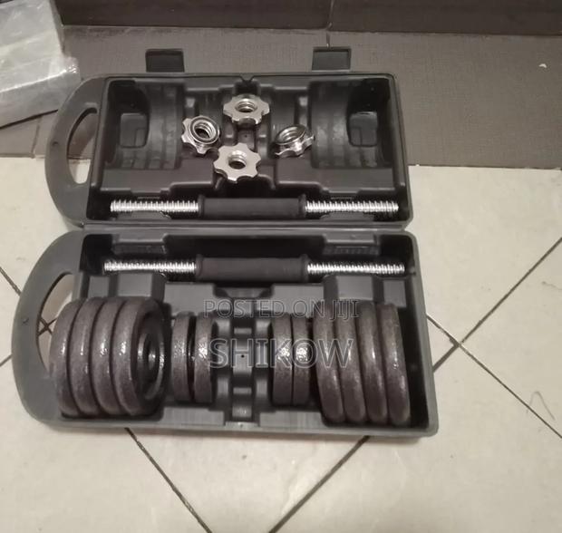 15kgs Adjustable Cast Iron Dumbells