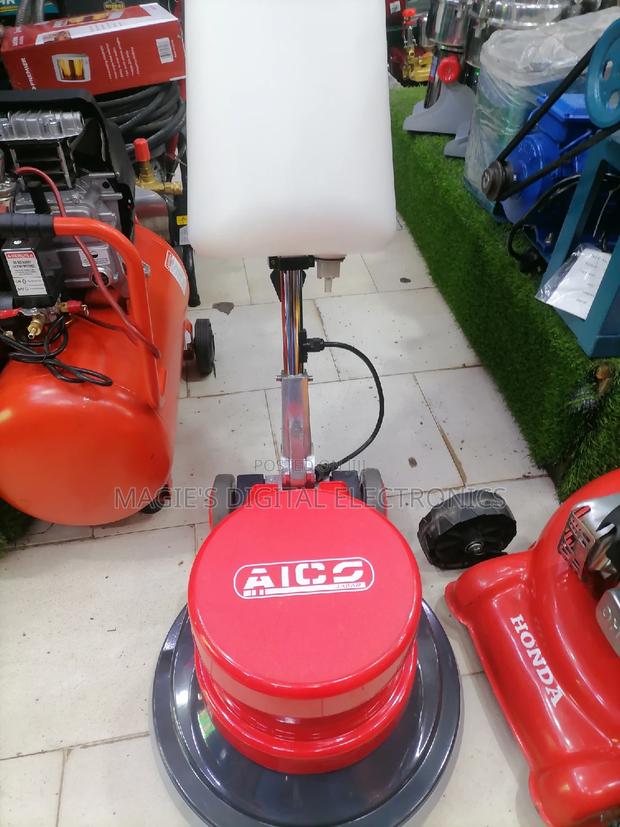 Heavy Duty Aico Floor Scrubber With 3 Brushes - main view