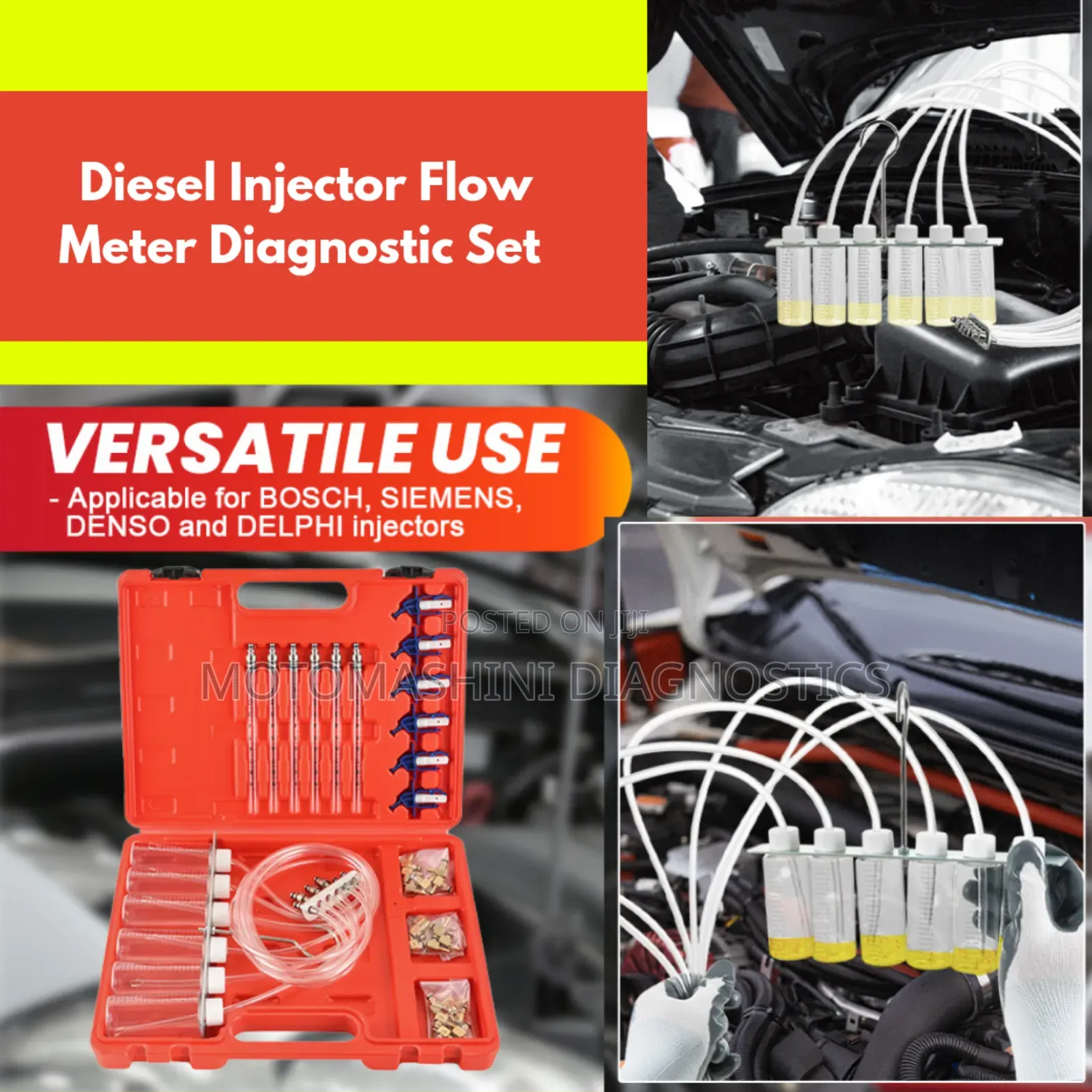 Vehicle Common Rail Injector Flow Meter Leak Off Test Kit