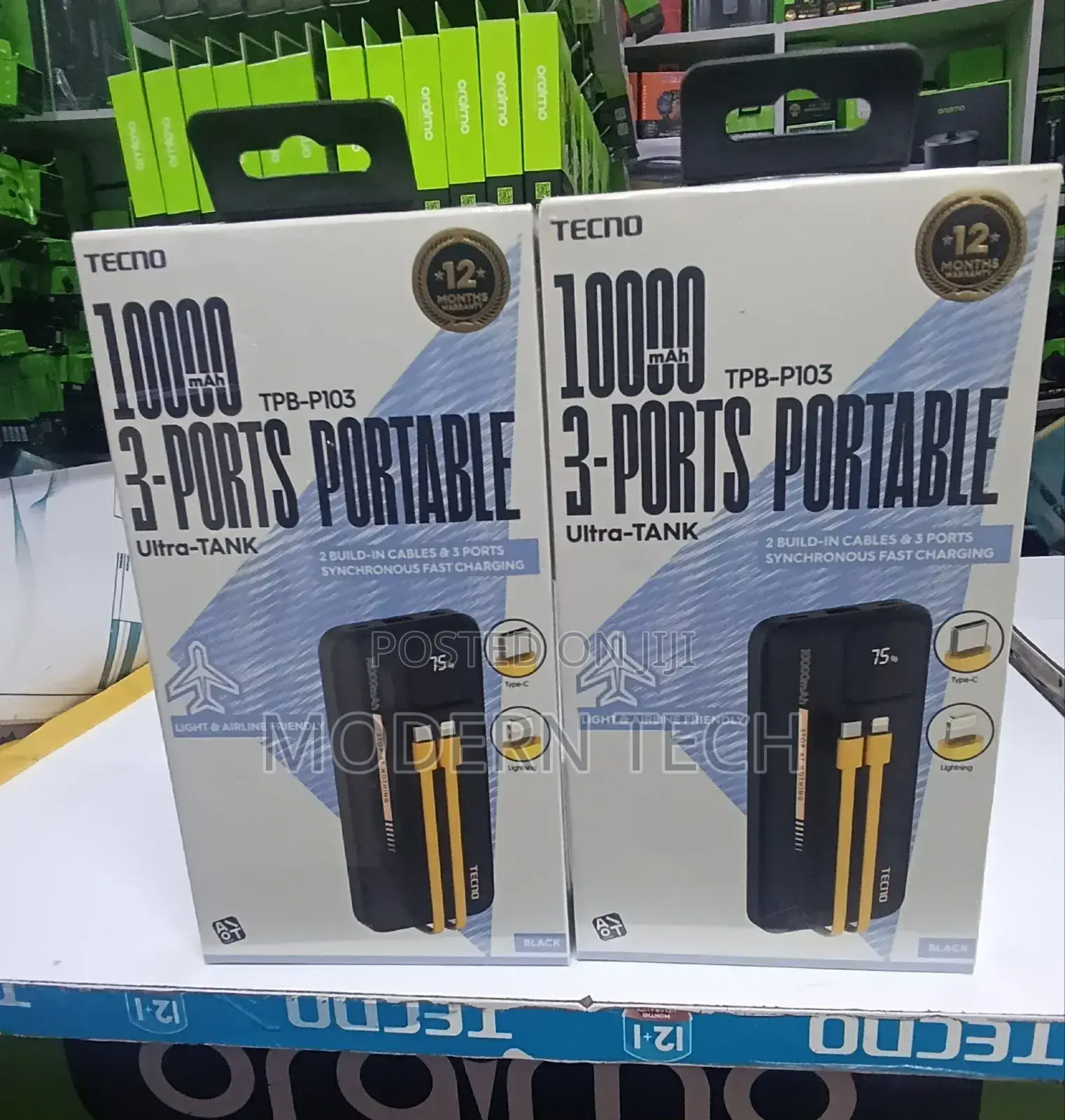 Tecno TPB-103 10000mah Power Banks