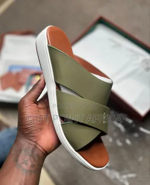 Leisure Genuine Leather Men Slippers Mules Sandals