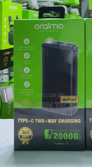 Oraimo Traveler 12 20000mah Power Bank With Type C Output
