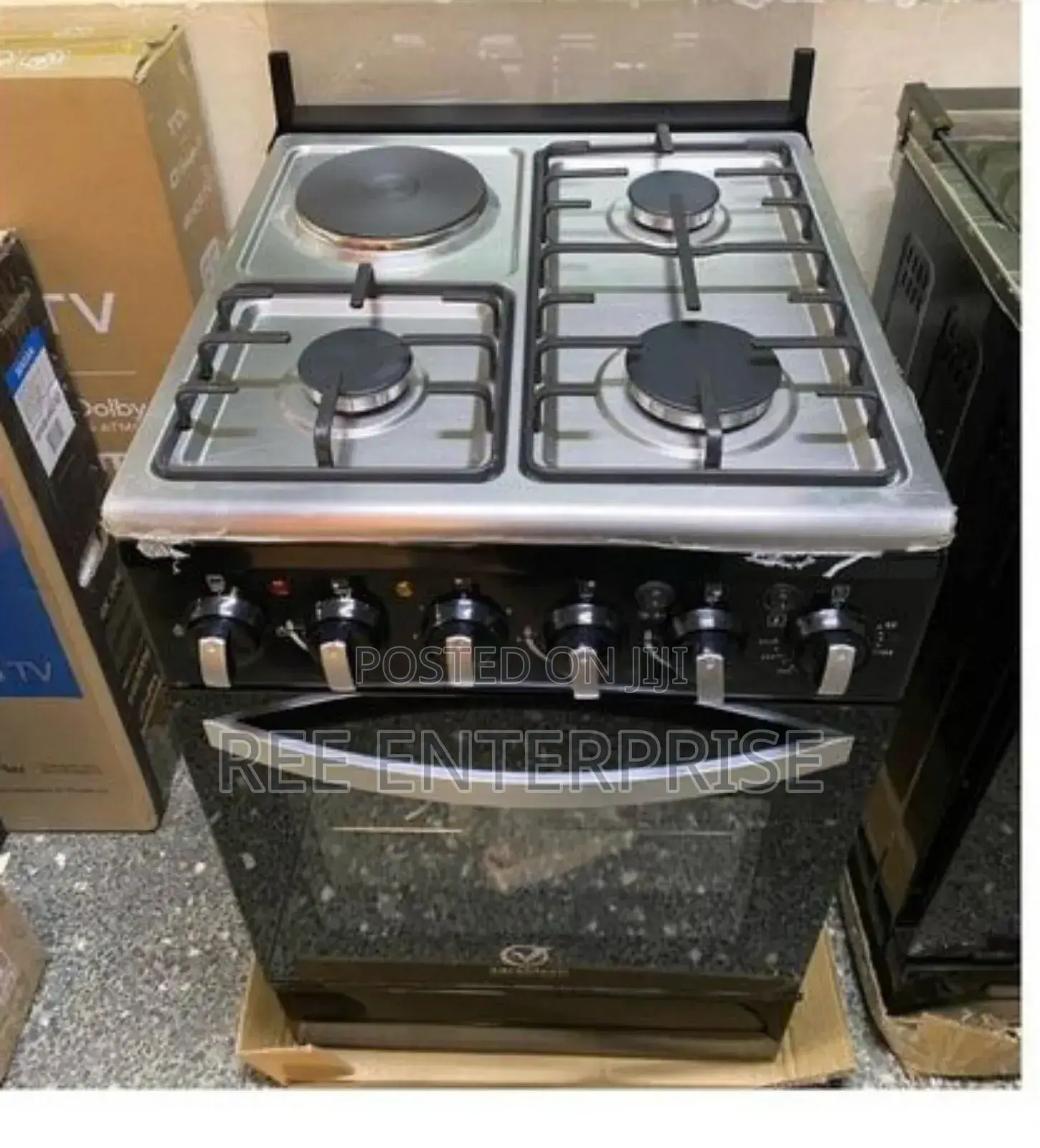 New Model 50*55 Sarahtech 3+1 Jet Standing Cooker