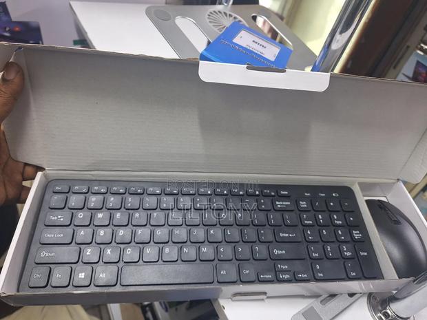 Black Wireless Keyboard and Mouse - main view