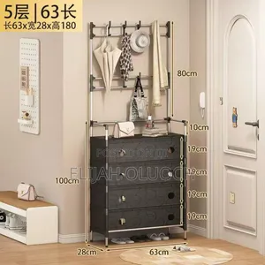 5 Layer Enclosed Multifunctional Shoerack