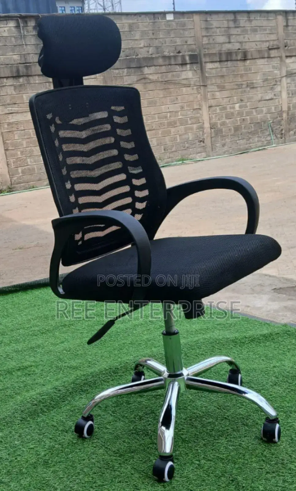 New Model Secretarial Mesh Office Chair With Headrest