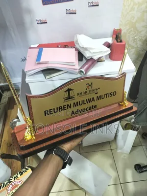 Desk Name Plate/Desk Organiser
