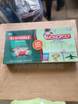 2in1 Scrabble Baord Game and Monopoly Game - thumbnail 2