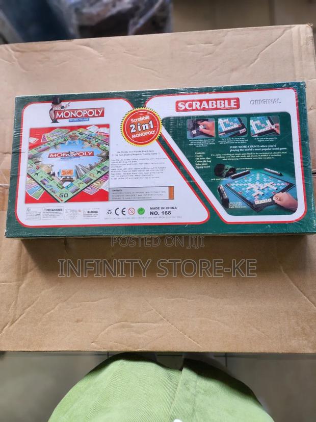 2in1 Scrabble Baord Game and Monopoly Game - thumbnail 3