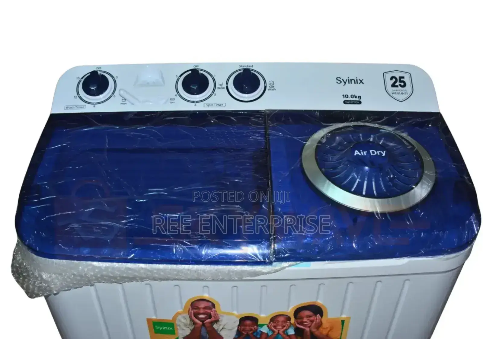 Top Load Twin Tub 10 Kg Syinix Washing Machine